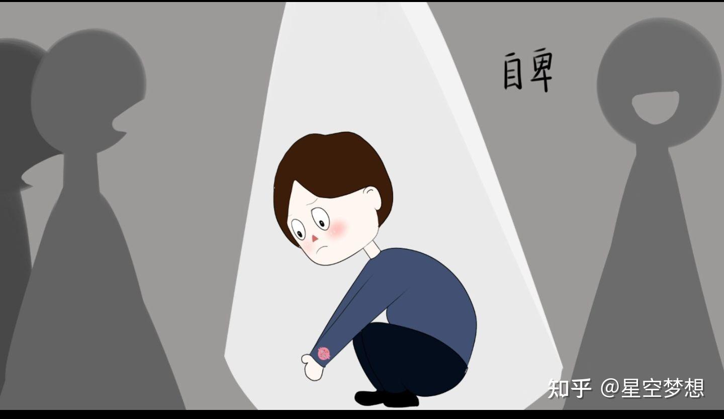 自卑简单的解释_自卑简笔画表情_简自卑